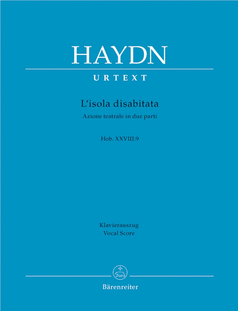 L'isola disabitata (Die wüste Insel) Hob.XXVIII:9 (Vocal score, Urtext edition)