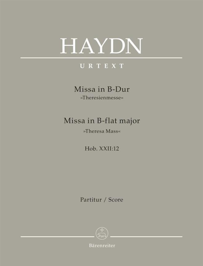 Missa B-Dur Hob. XXII:12 'Theresienmesse' (Full score, Urtext edition)