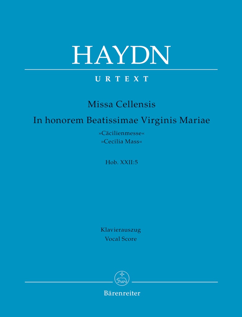 Missa Cellensis, Hob.XXII:5 (Vocal score, Urtext edition)