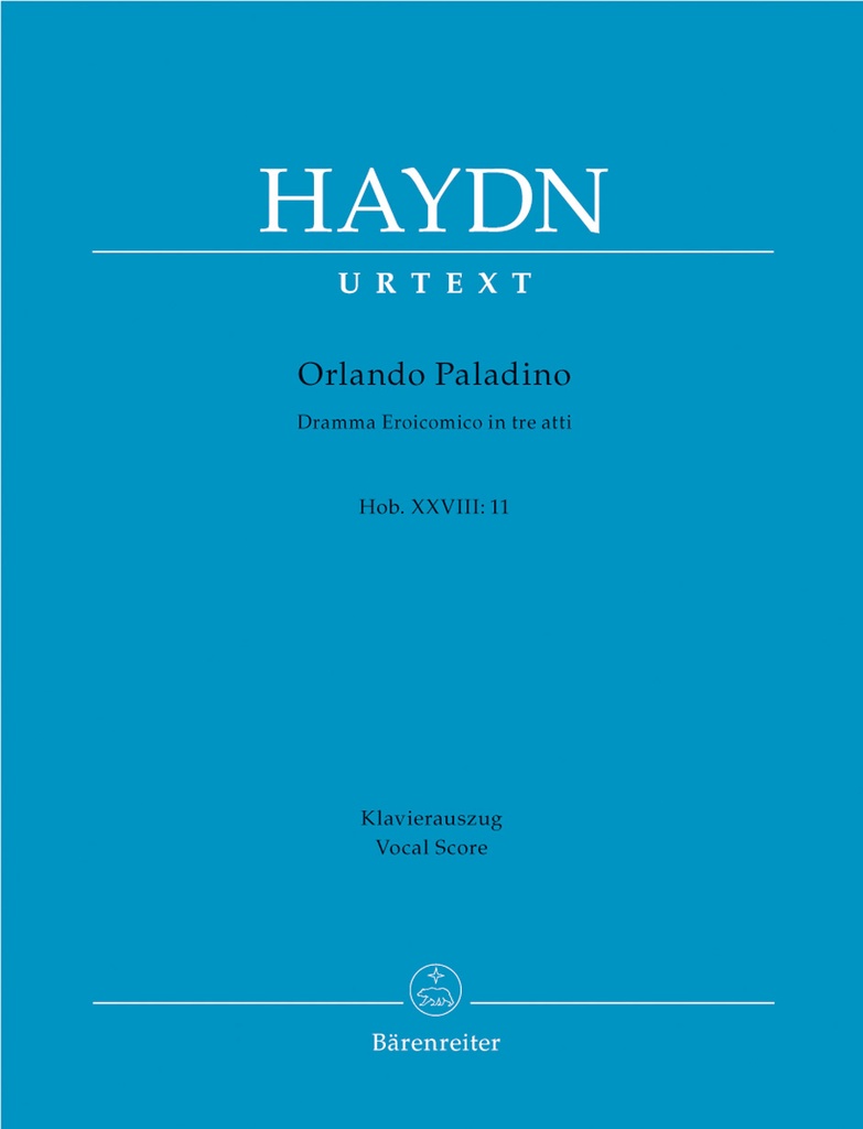 Orlando paladino Hob.XXVIII:11 (Vocal score, Urtext edition)