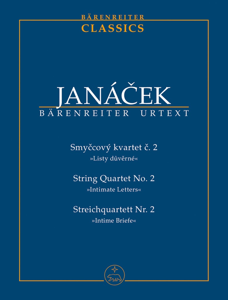 String Quartet No.2 'Intimate Letters' (Study score, Urtext edition)