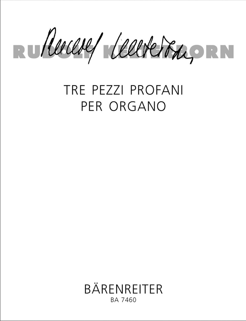 3 Pezzi profani per organo (1994/1995) Invenzione a una Voce - fantasie-