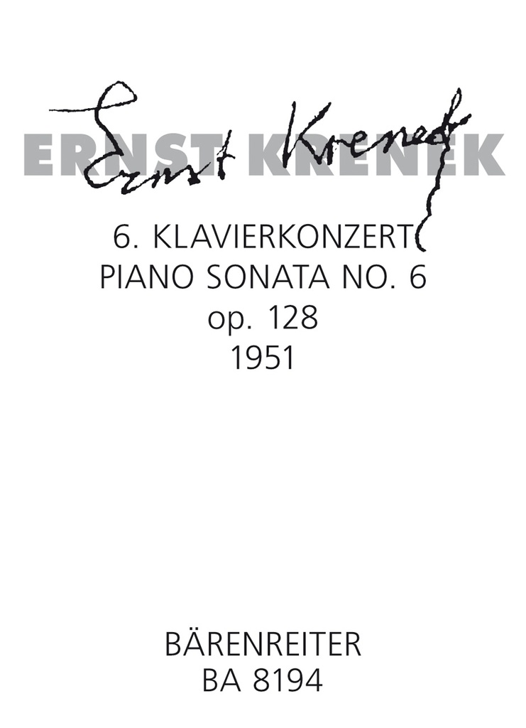 6e Klaviersonate, Op.128 (1951)