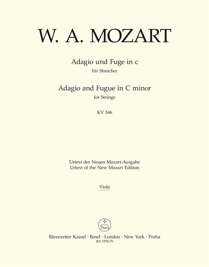 Adagio and Fugue for Strings C minor, KV.546 (Viola)