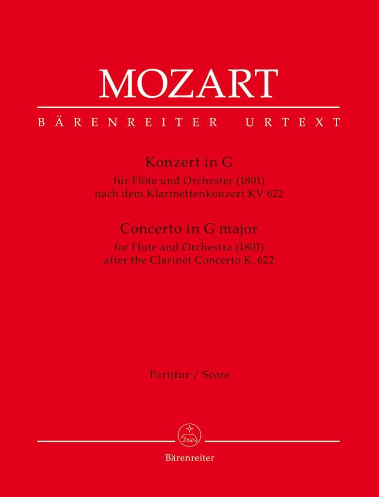 Concerto for Flute and Orchestra G major (1801) (Full score, Urtext edition)