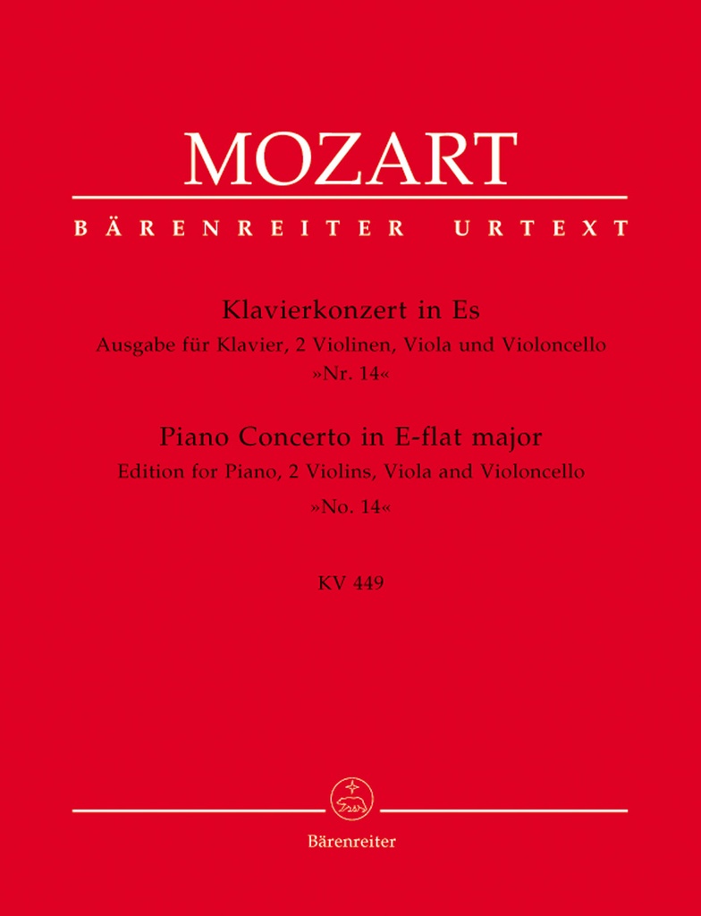 Concerto No.14 E-flat major, KV.449 (Piano reduction)