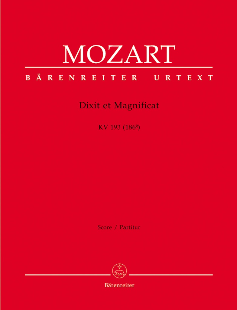 Dixit et Magnificat, KV.193 (186g) (Full score, Urtext edition)