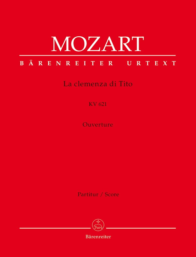 La clemenza di Tito, KV.621 - Ouverture (Full score, Urtext edition)