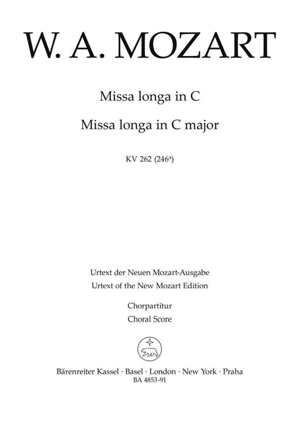 Missa longa C major, KV.262 (246a)