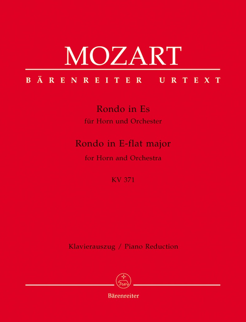 Rondo for Horn and Orchestra E-flat major, KV.371 (Piano reduction)