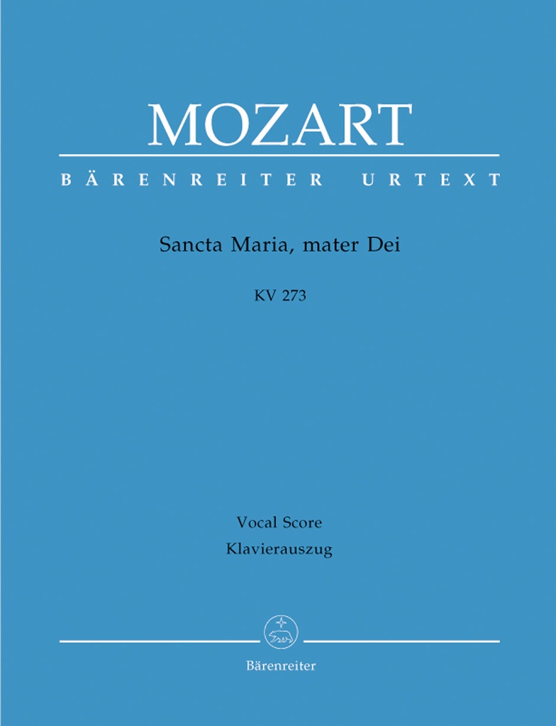 Sancta Maria, mater Dei, KV.273 (Vocal score, Urtext edition)