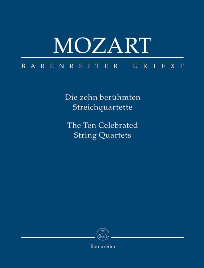 The Ten Celebrated String Quartets (Study score, Urtext edition, Anthology)