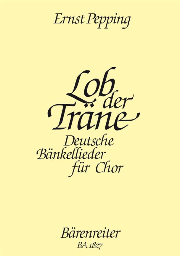 Lob der Träne oder der Welten Lauf (1940) -Deutsche Bänkellieder-