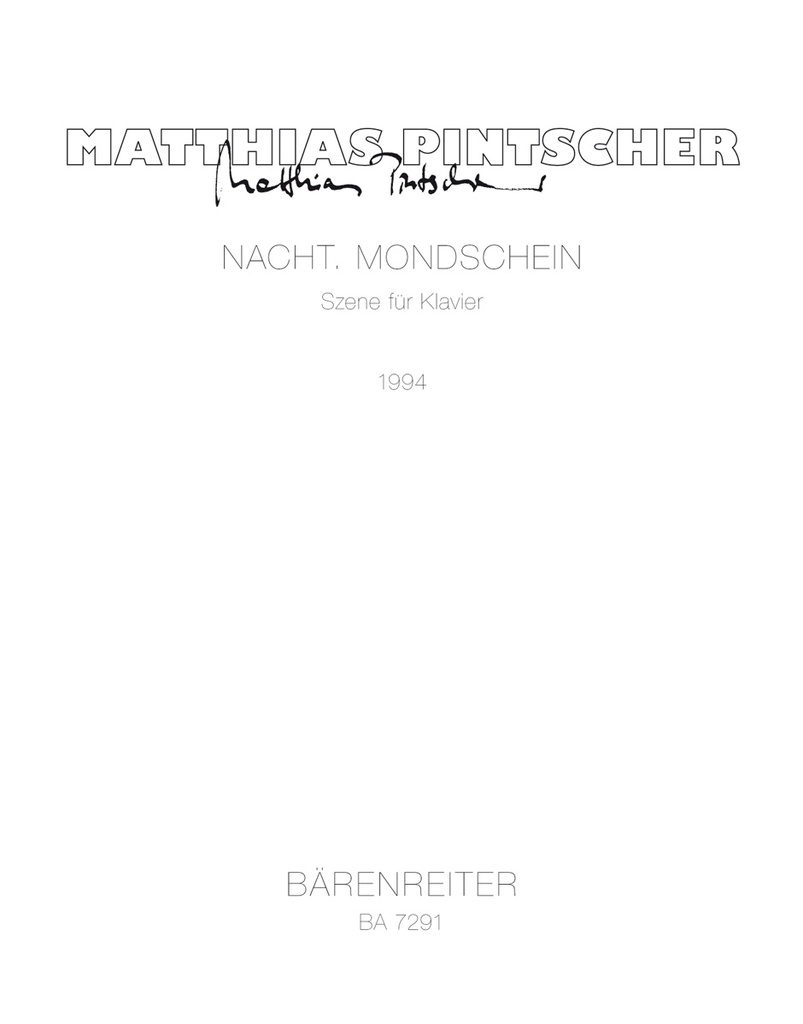 Nacht Mondschein (1994) (Szene aus dem Ballett 'Gesprungene Glocken' (1994))