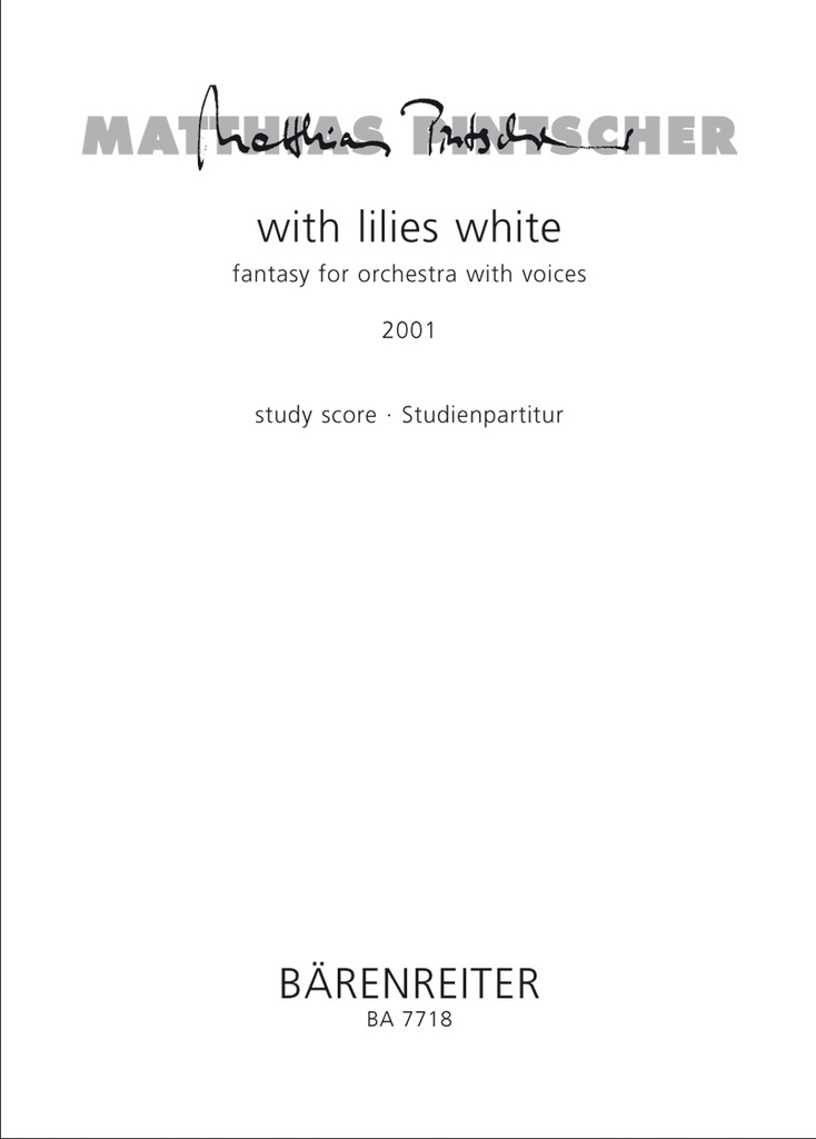 with lilies white (2001) (Study score)