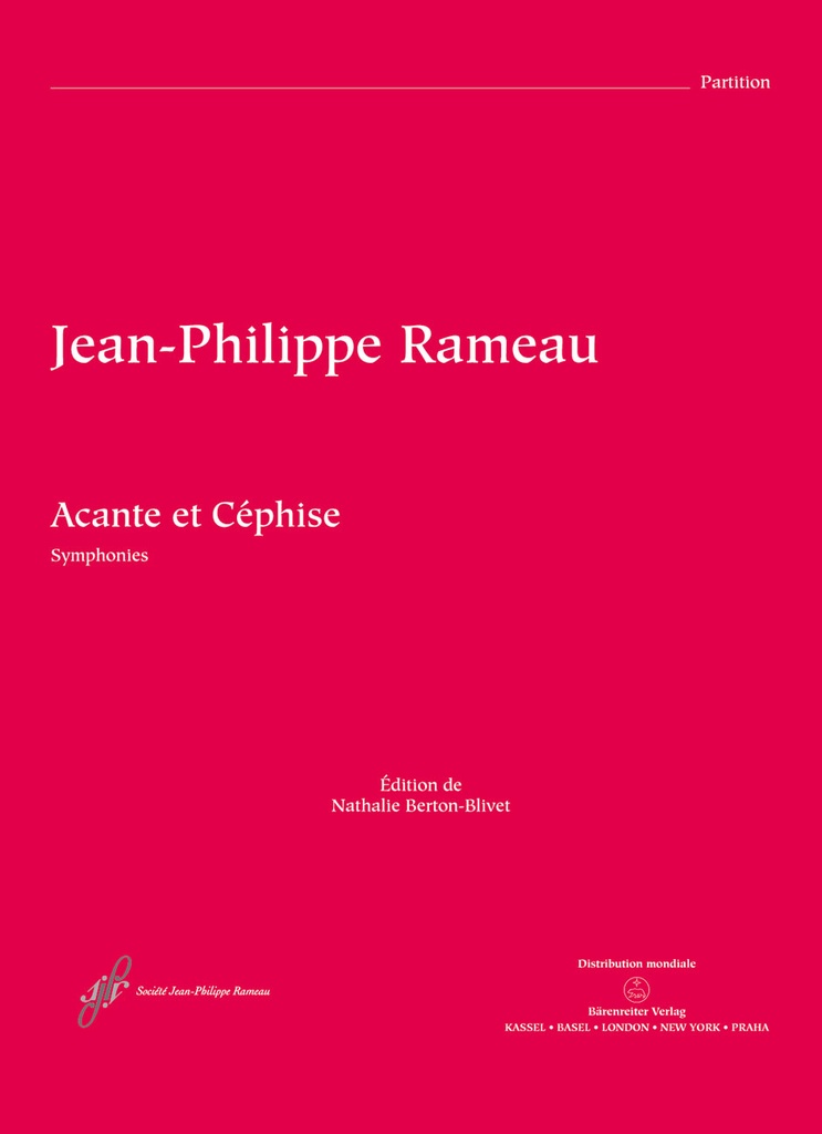 Acante et Cephise ou La sympathie RCT 21 (Symphonies) (Full score)