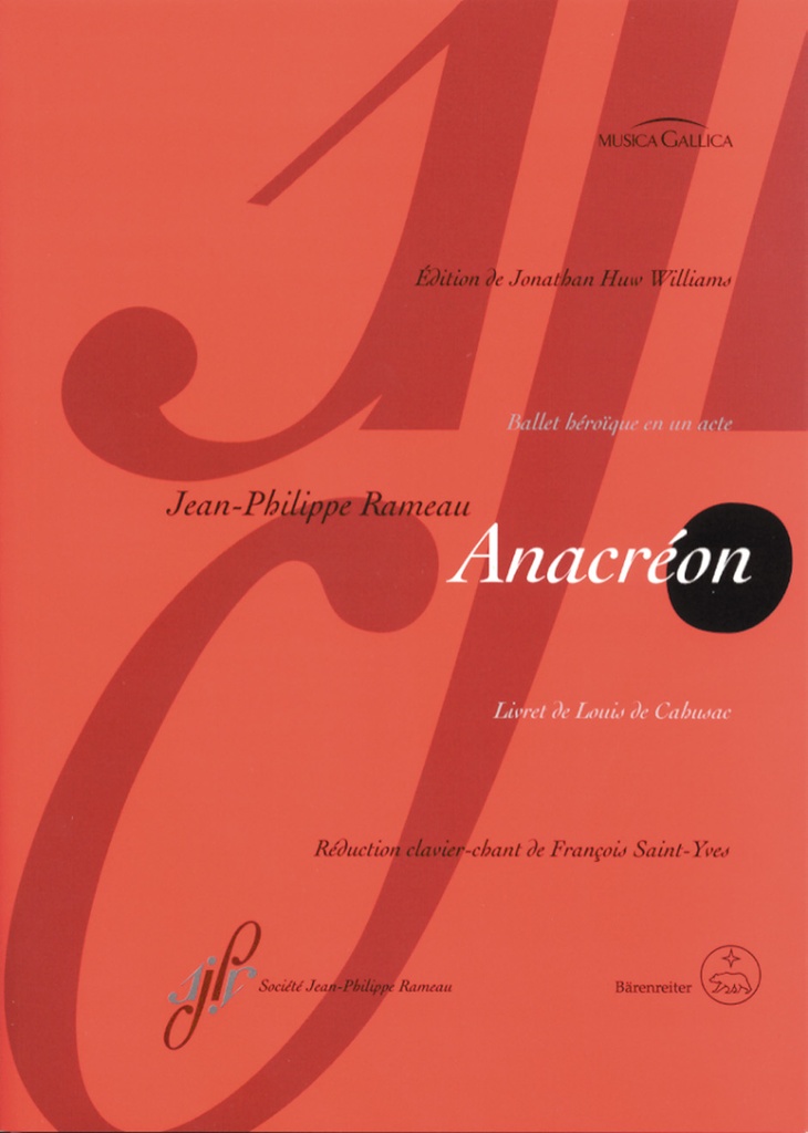 Anacreon (Vocal score, Urtext edition)