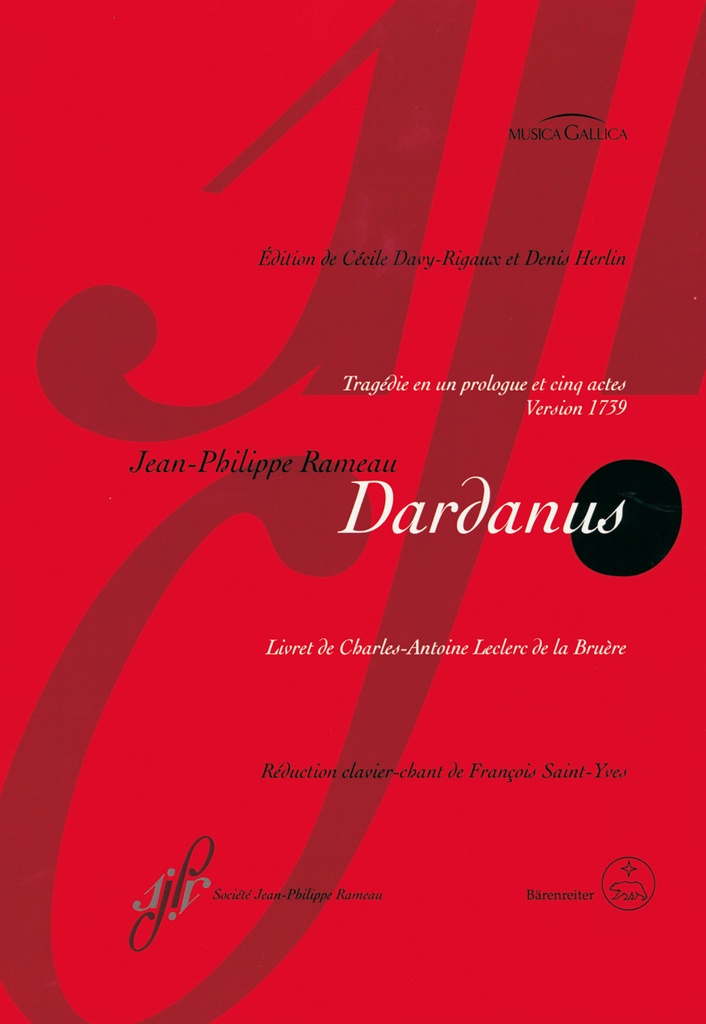 Dardanus (Version 1739) (Vocal score, Urtext edition)