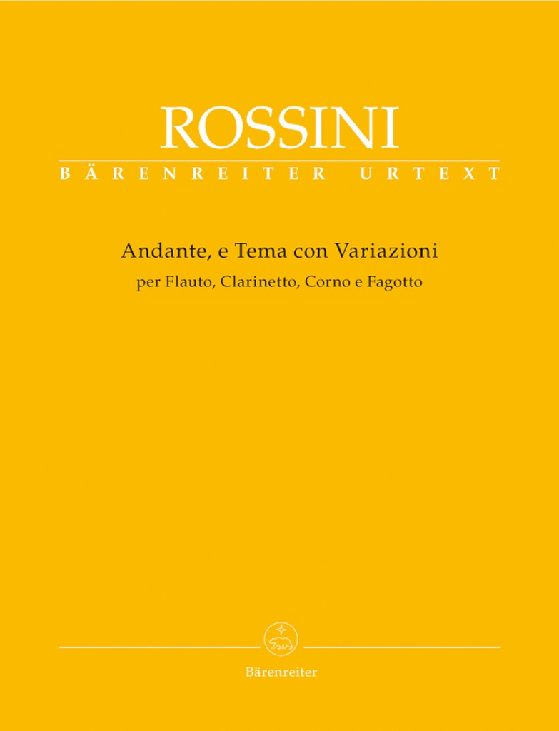 Andante and Theme and Variations for Flute, Clarinet, Horn and Bassoon (Score & parts, Urtext edition)
