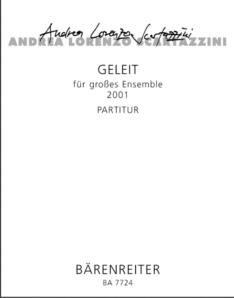 Geleit für großes Ensemble (2001) (Full score)