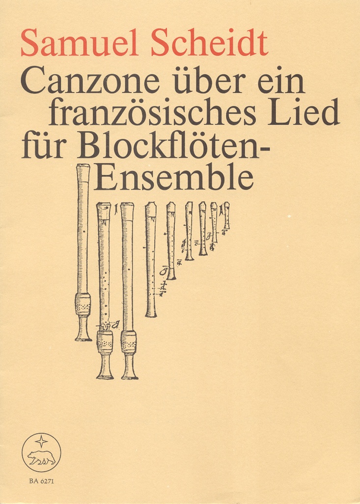 Canzone über ein französisches Lied oder Streichinstrumente möglich, Bc ad lib.- (Score & parts)