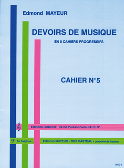 Cahier de devoirs de musique - Cahier 5