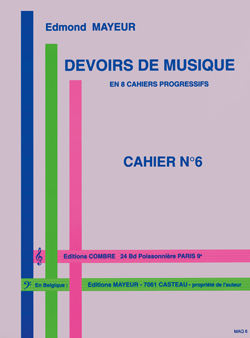 Cahier de devoirs de musique - Cahier 6