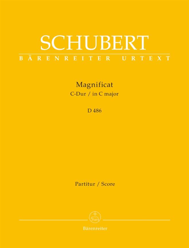 Magnificat C-Dur, D.486 (Full score, Urtext edition)