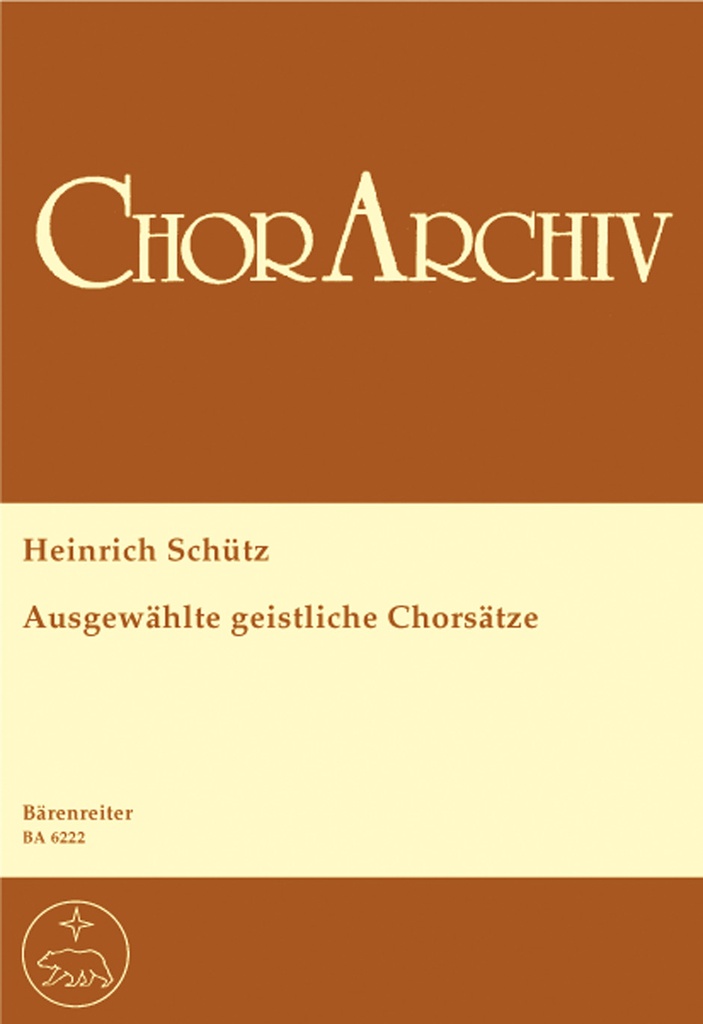 Ausgewählte geistliche Chorsätze und achtstimmige Sätze, teilweise mit Basso continuo-