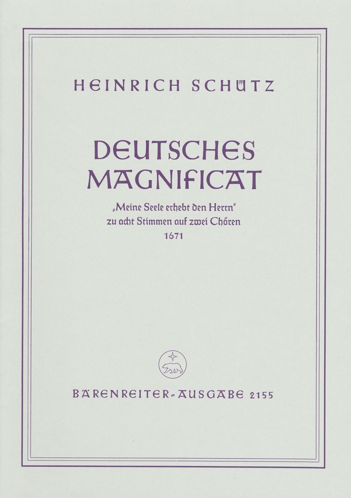 Deutsches Magnificat (from 'Schwanengesang', SWV.494 (1671))