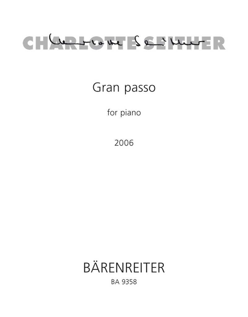 Gran Passo for Piano (2006)