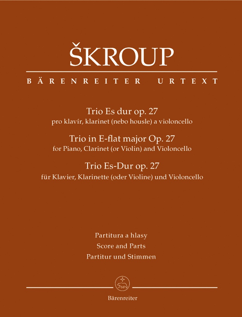 Trio für Klavier, Klarinette (oder Violine) und Violoncello Es-Dur, Op.27 (Score & parts, Urtext edition)