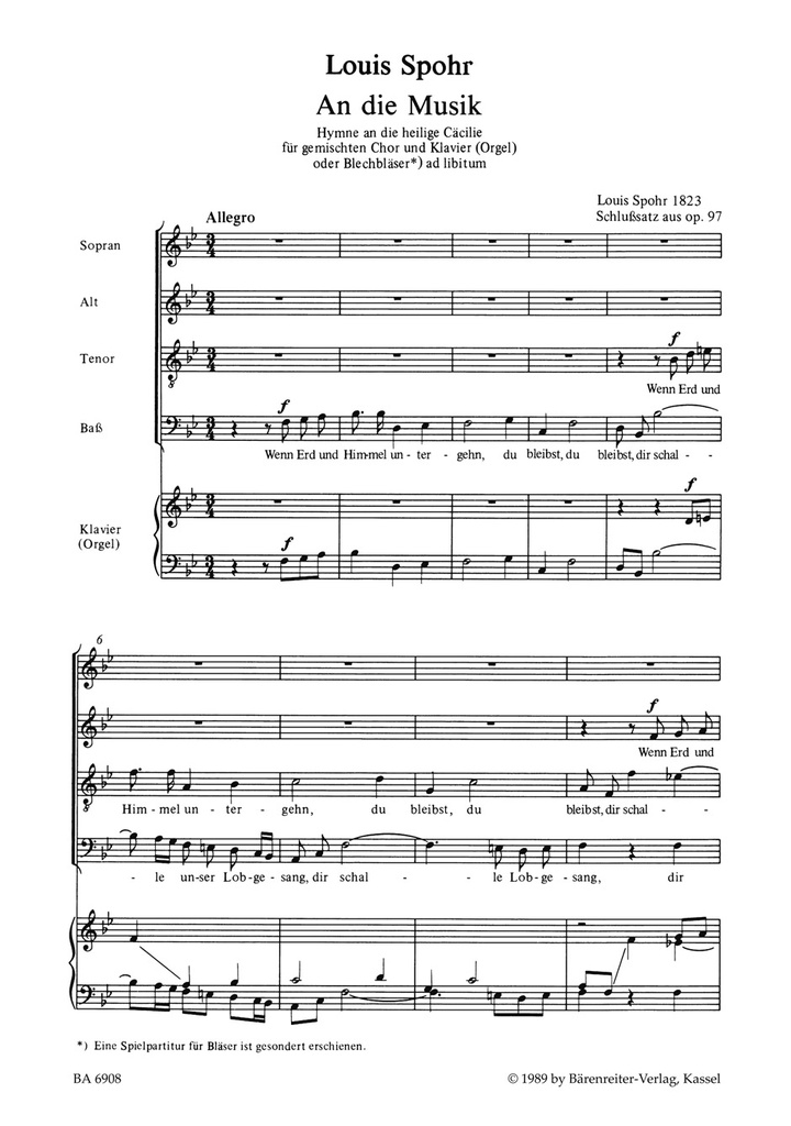 An die Musik, Op.97 (1823) (Full score)