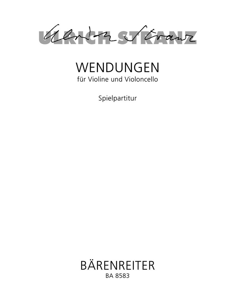 Wendungen für Violine und Violoncello (1971)