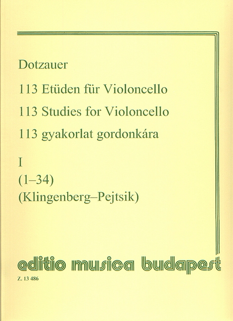 113 Violoncello Etuden - Vol.1 (EMB)