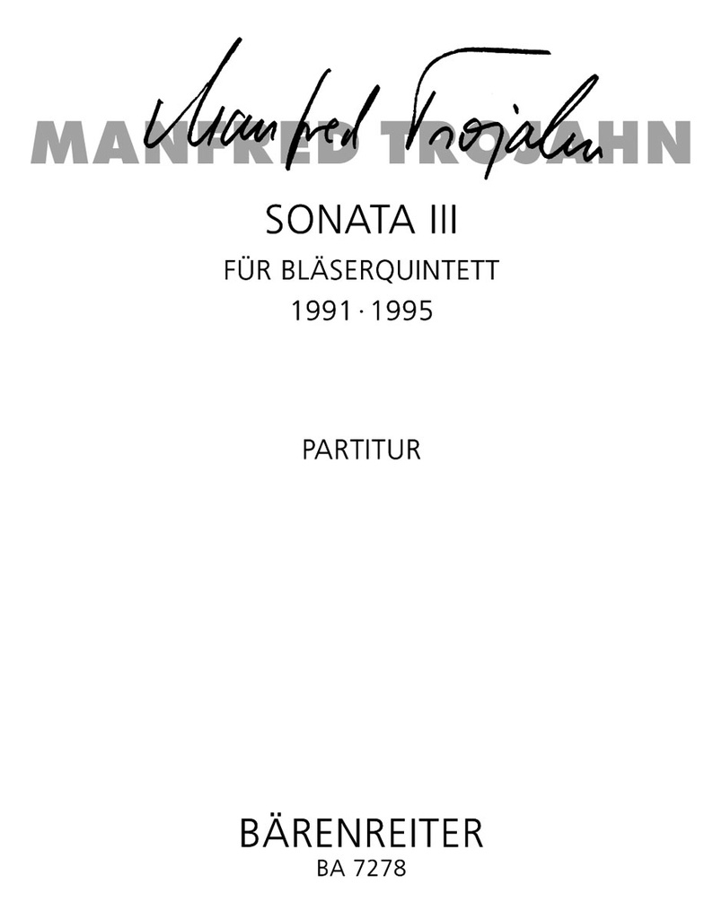 Sonata III (1991) (Full score)