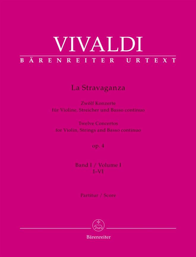 La Stravaganza, Op.4 (Band I: I-VI) (Full score, Urtext edition, Anthology)