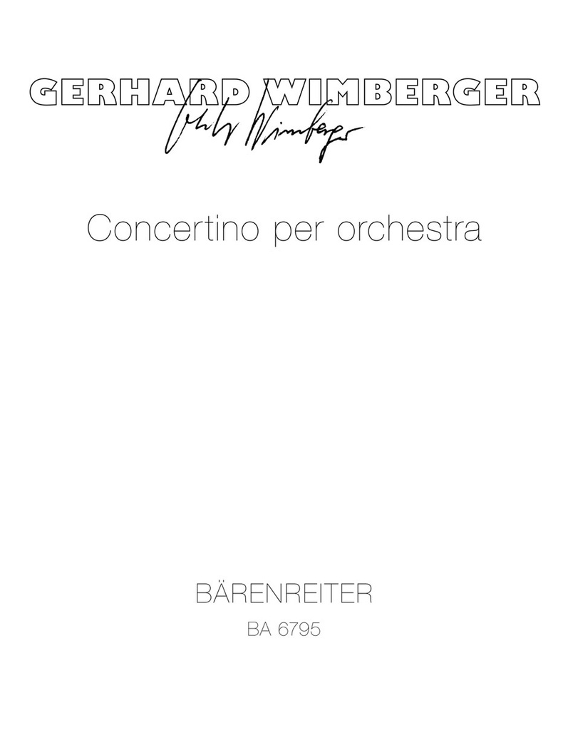 Concertino per Orchestra (1981) (Study score)