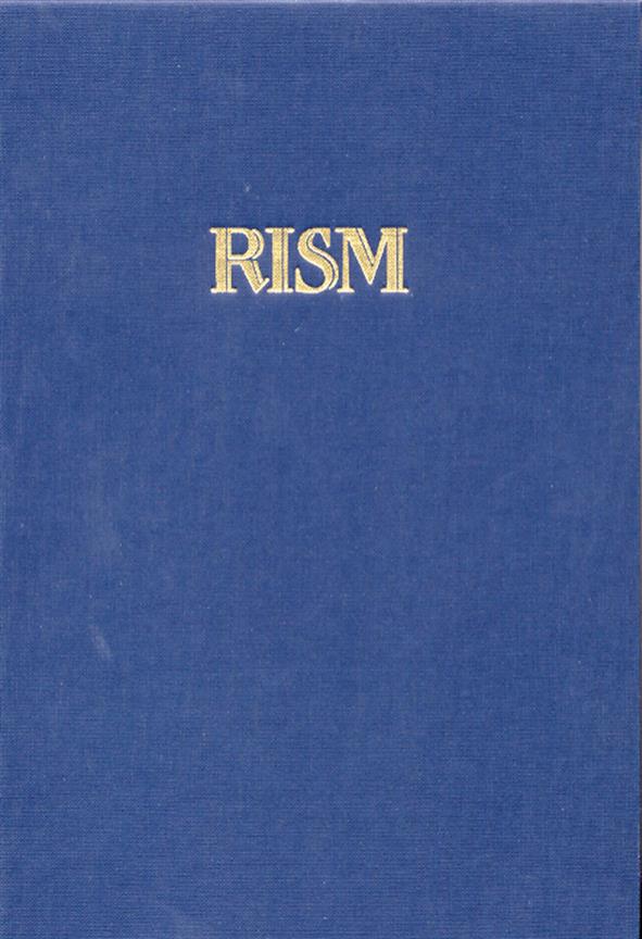 Internationales Quellenlexikon der Musik (RISM), Seria C. Directory of Music Research -Band 3: Spain, France, Italy, Portugal-