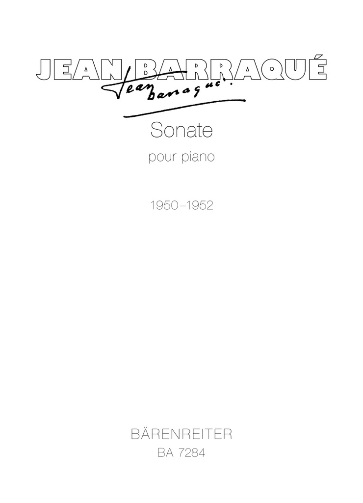 Sonate pour Piano (1950-1952)