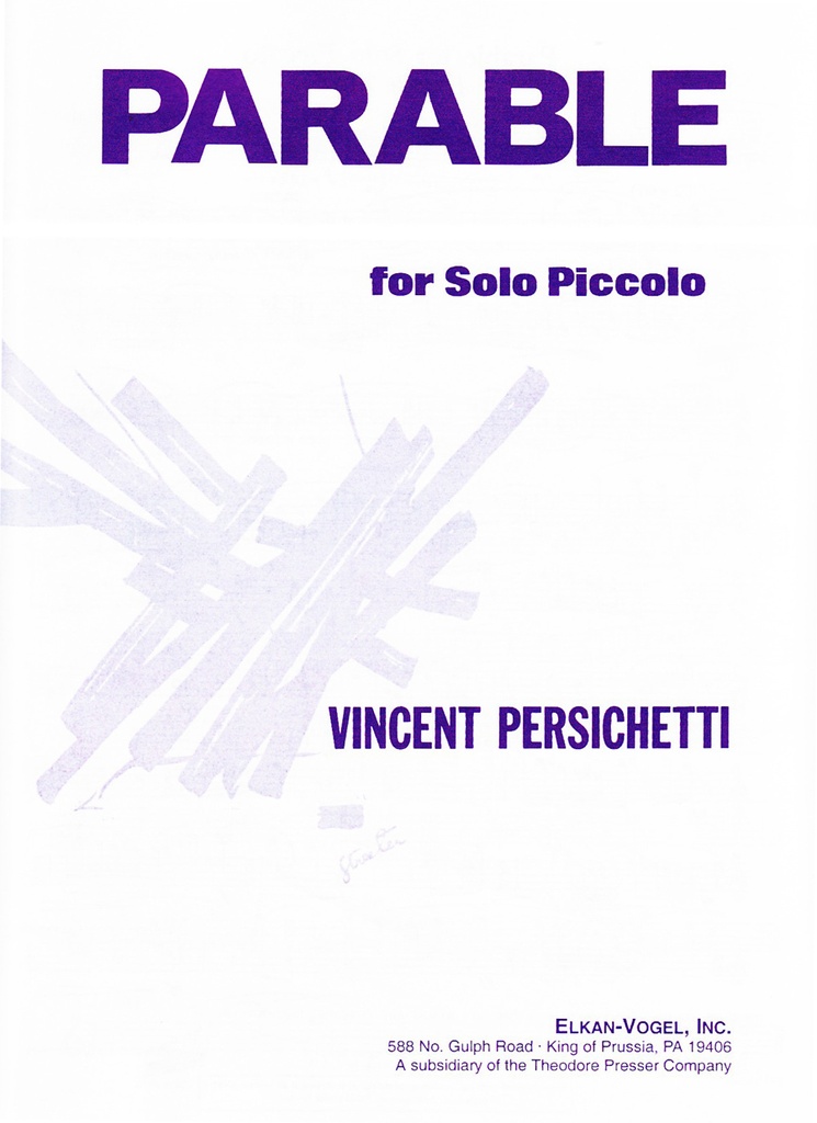 Parable for solo piccolo