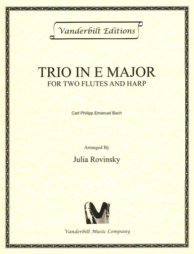 Trio in E Major for 2 Flutes and Harp