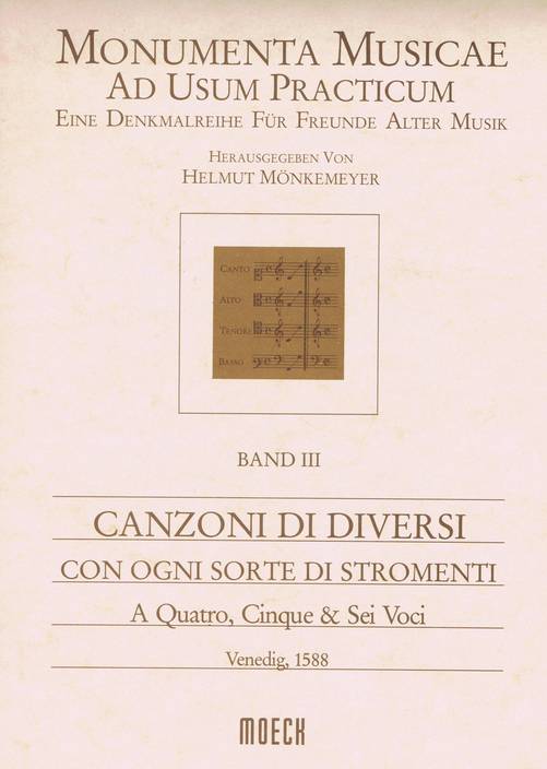 Canzoni di diversi con ogni sorte di stromenti a 4, 5 e 6 voci