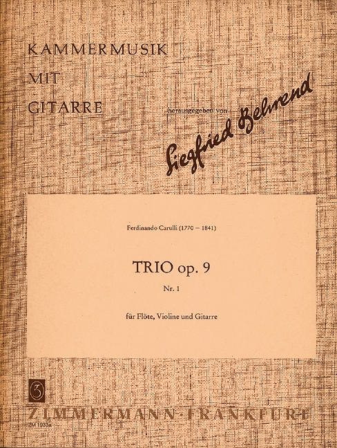 Trio, Op.9/1 (Set of parts)