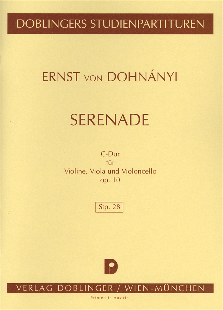 Serenade C-dur, Op.10 (Study score)