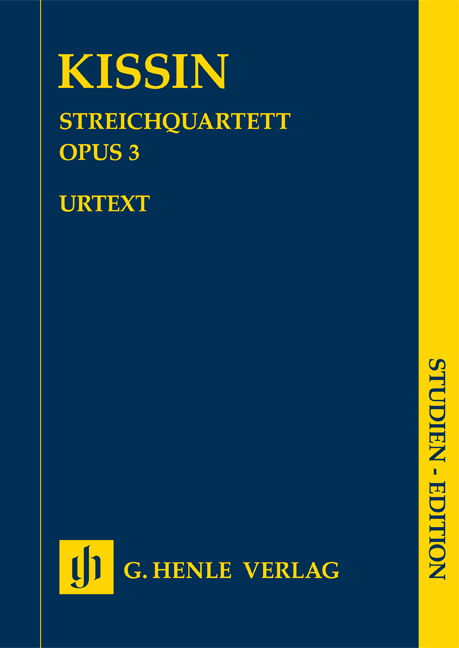 String Quartet, Op.3 (Study score)