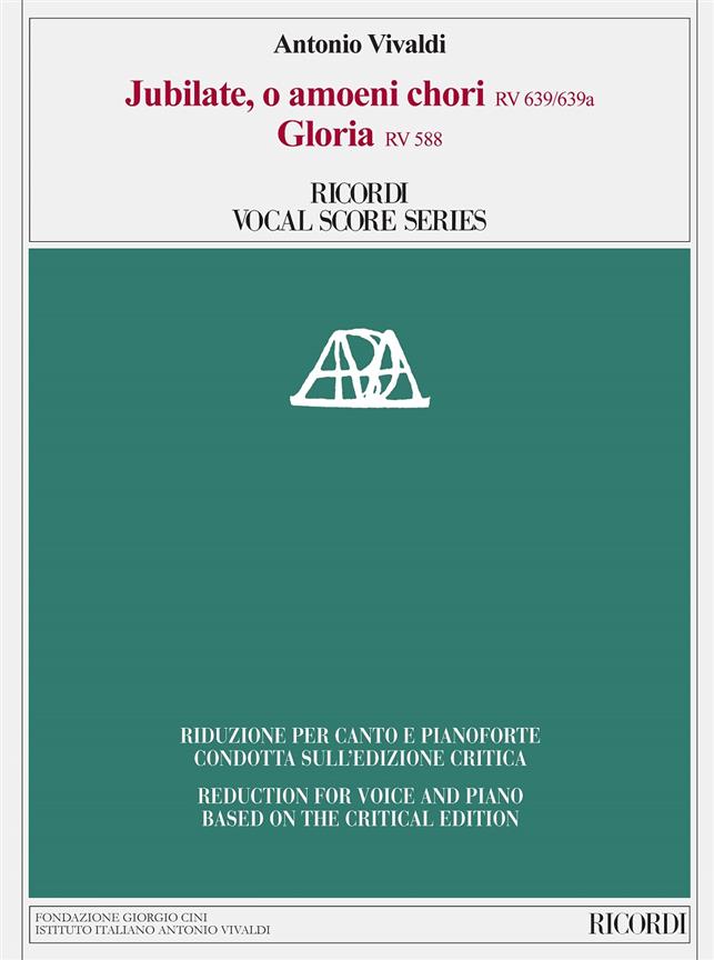 Jubilate, O Amoeni RV 639/639a - Gloria, RV 588 (Piano reduction)