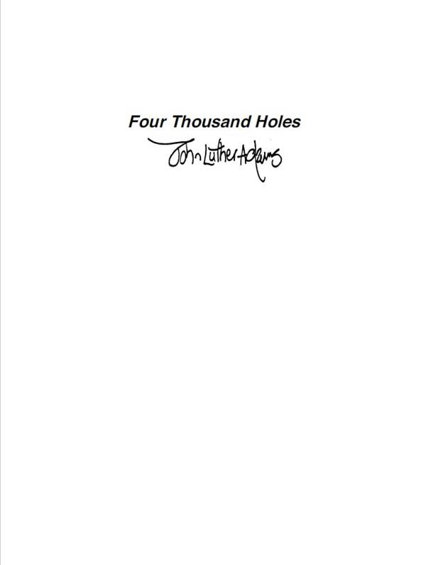 Four Thousand Holes (Score & parts)