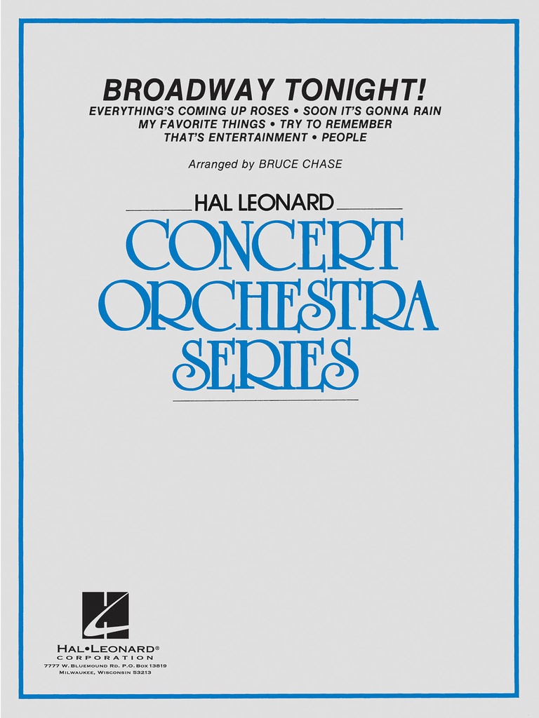 Broadway Tonight (Score & parts)