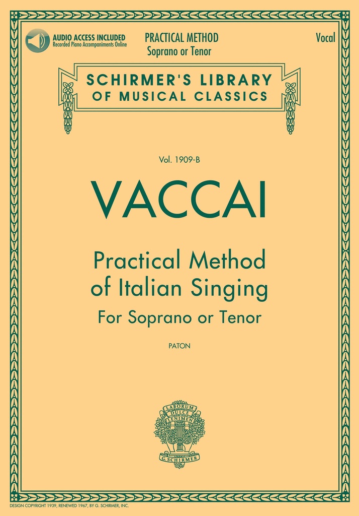 Practical Method of Italian Singing (High voice)